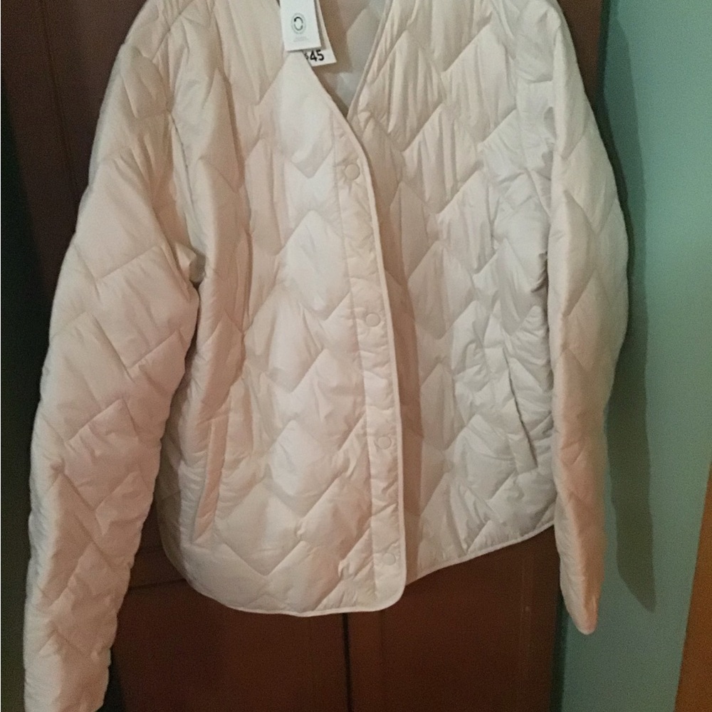 George XL ladies puffer jacket off white new with tags